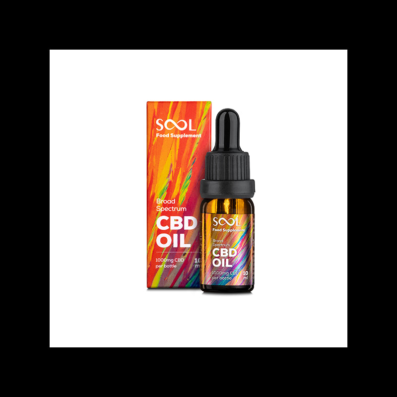 SOOL 1000mg Broad Spectrum 10% CBD Oil 10ml