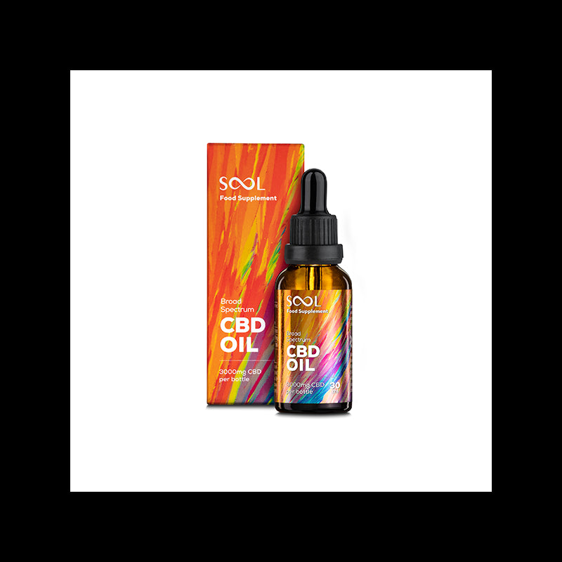 SOOL 3000mg Broad Spectrum 30% CBD Oil 10ml