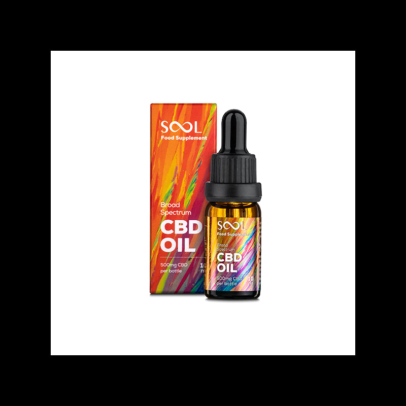 SOOL 500mg Broad Spectrum 5% CBD Oil 10ml