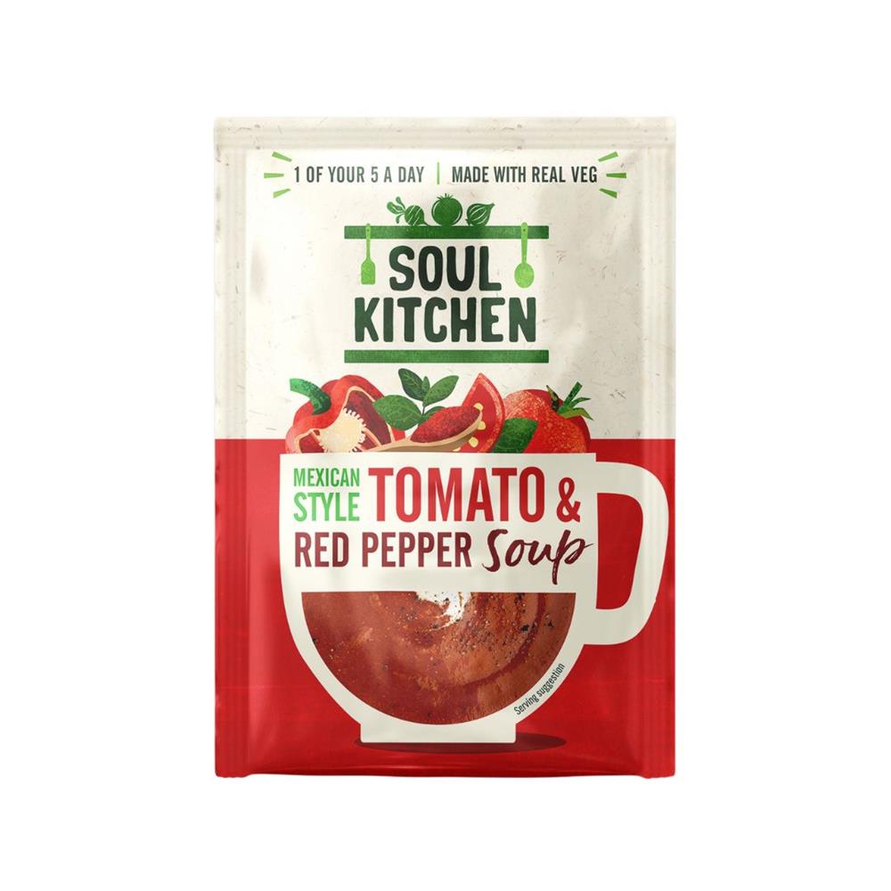 Soul Kitchen Mexican Tomato & Red Pepper Instant Soup vegan 25g