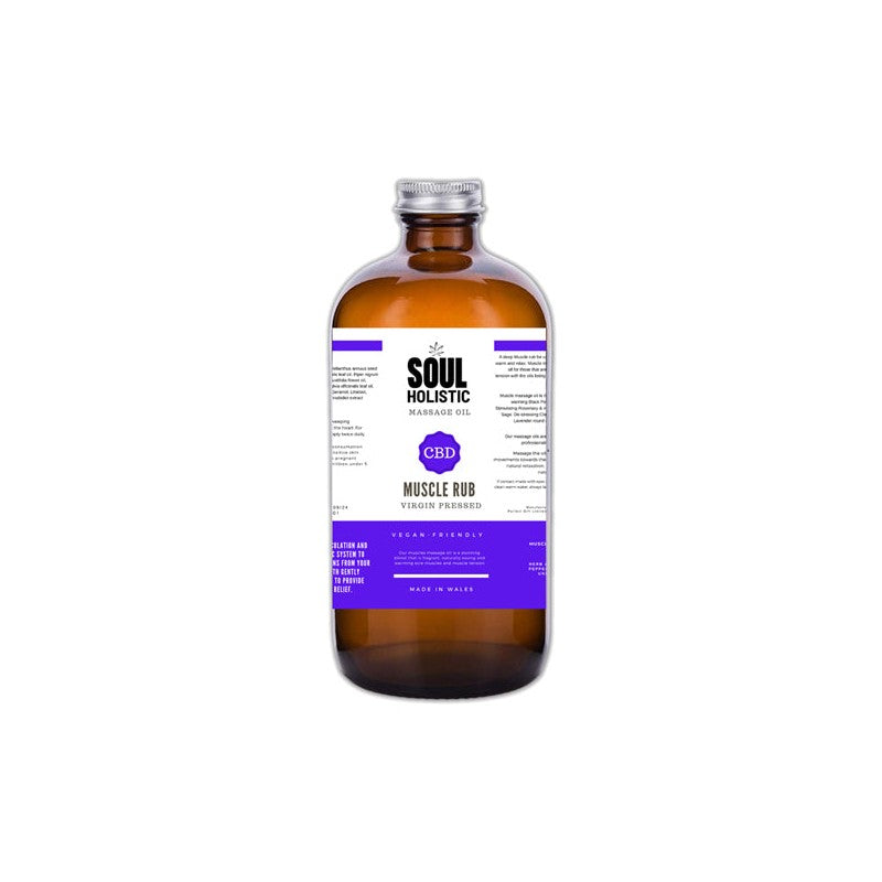 Soul Holistic Muscle Rub Massage CBD Oil - 100ml