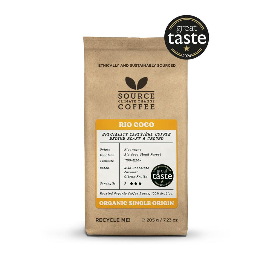 Organic Nicaragua Rio Coco Ground Coffee 205g