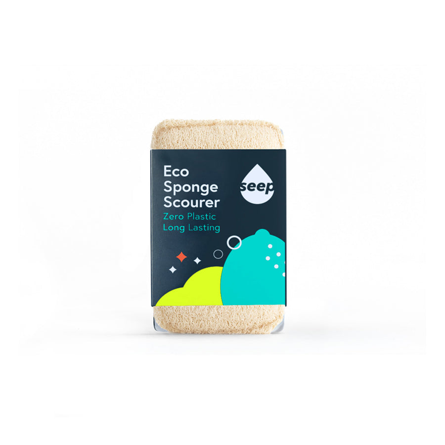 Seep Compostable Sponge with Loofah Scourer