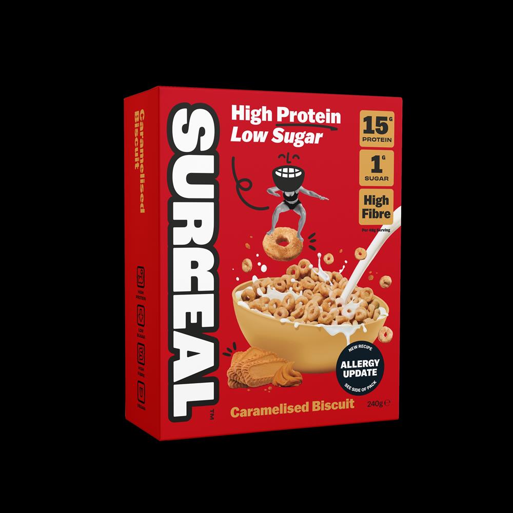 Surreal High Protein Low Sugar Caramelised Biscuit Hoops 240g