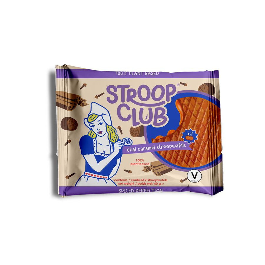 Plant Based Chai Caramel Stroopwafel 2-packs 60g