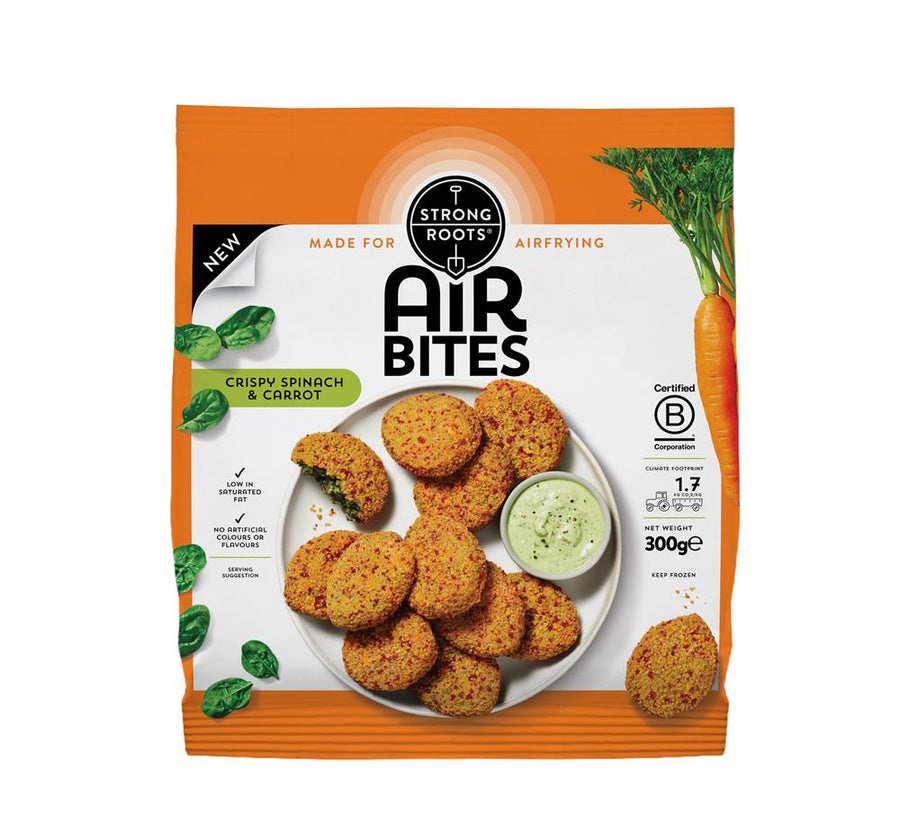 Strong Roots AirBites Crispy Spinach & Carrot 300g