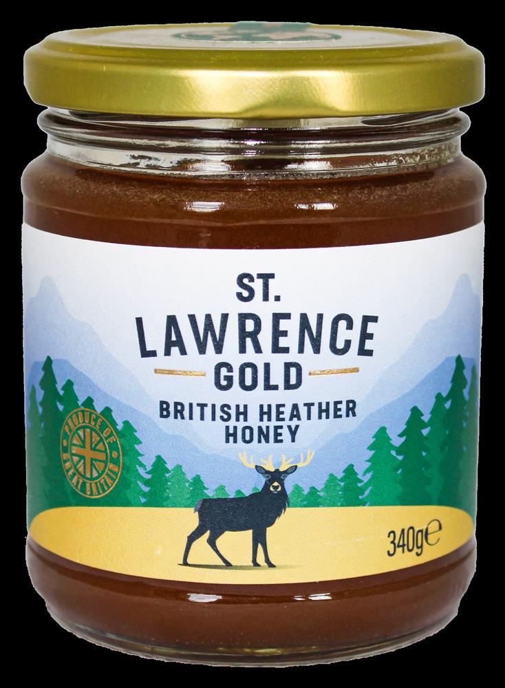 St Lawrence Gold British Heather Blossom Honey 340g