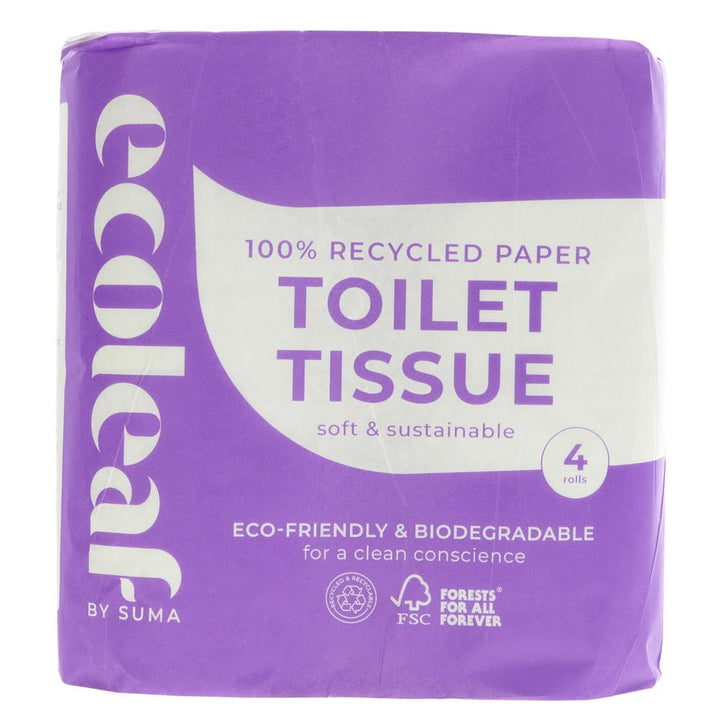 Ecoleaf Toilet Tissue 4 Pack