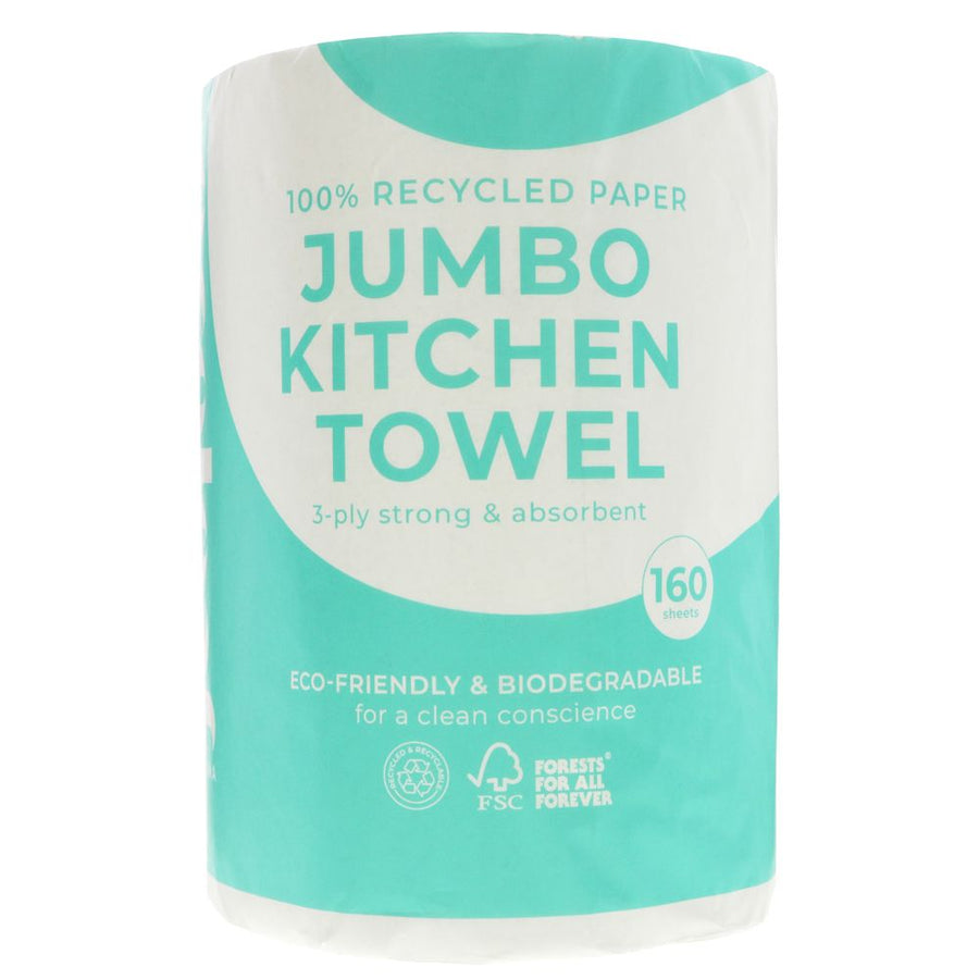 Ecoleaf Jumbo Kitchen Towel 160 Sheet Pack