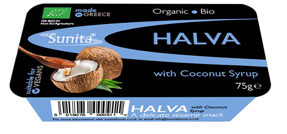 Sunita Organic Halva with Coconut Syrup 75g