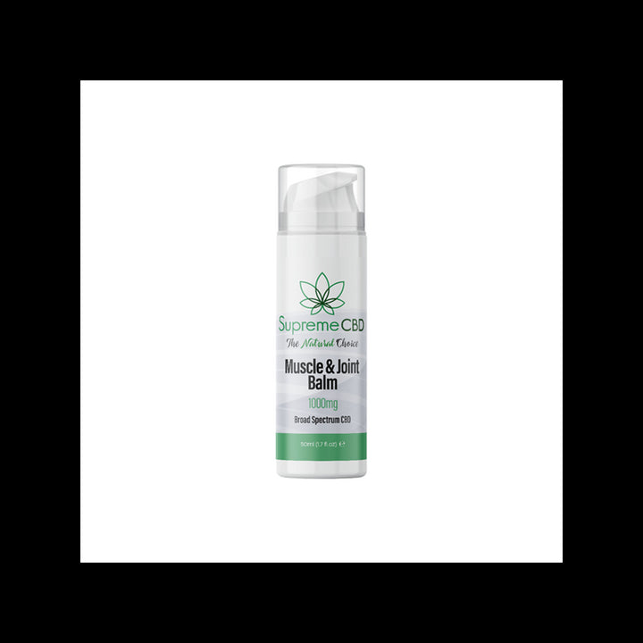 Supreme CBD 1000mg Broad Spectrum CBD Muscle & Joint Balm - 50ml