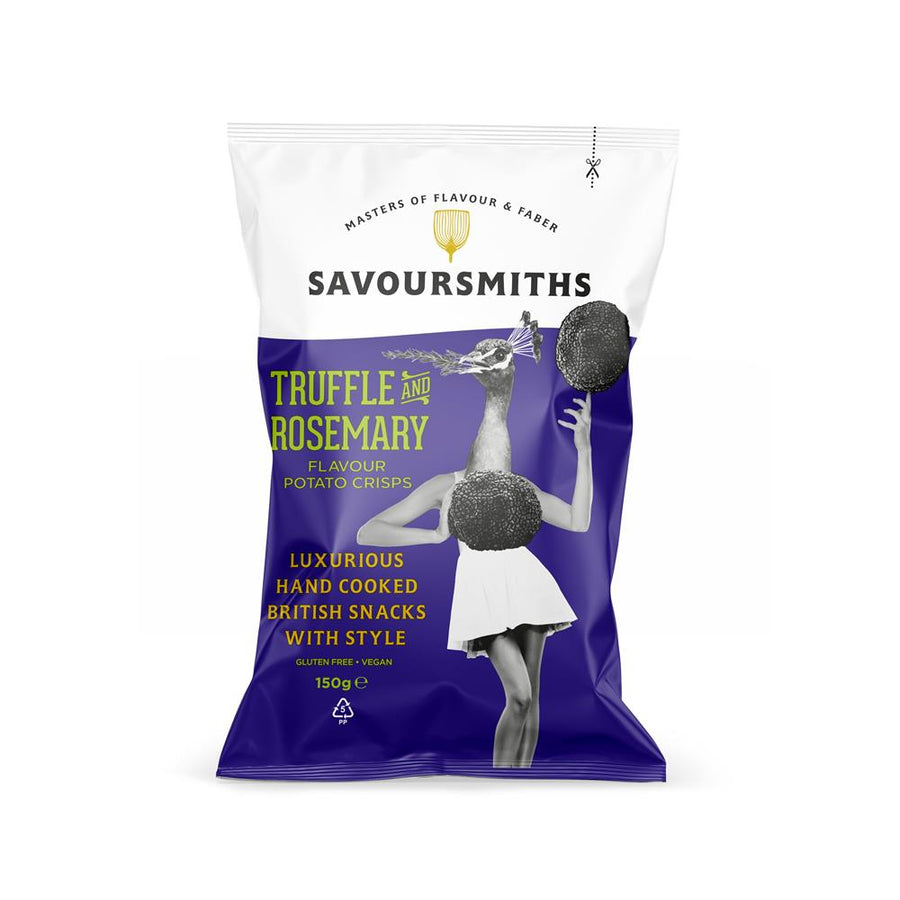 Savoursmiths Truffle and Rosemary Flavour Potato Crisps 150g