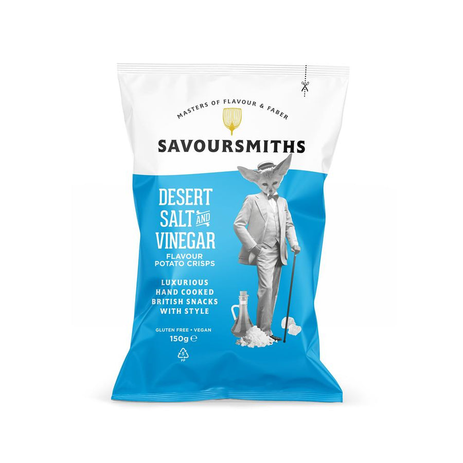 Savoursmiths Desert Salt and Vinegar Flavour Potato Crisps 150g