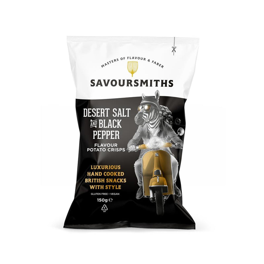 Savoursmiths Desert Salt and Black Pepper Potato Crisps 150g