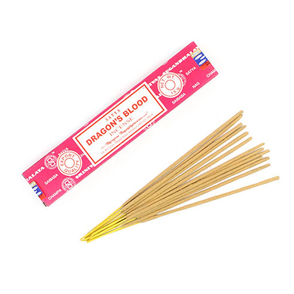 Satya Dragon's Blood Incense sticks 15g Pack.