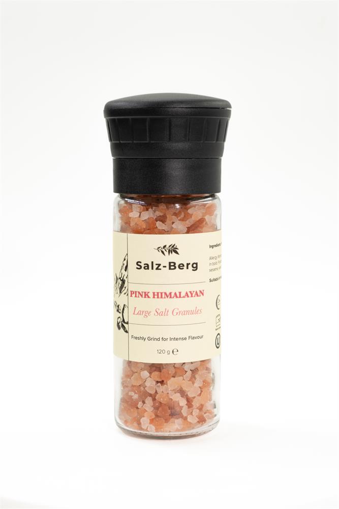 Salz-Berg Pink Himalayan Salt Grinder - Granule Salt 120g