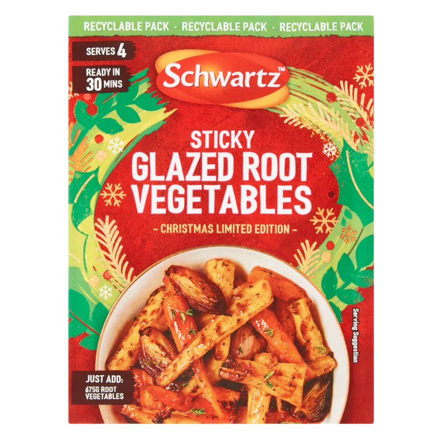 Schwartz Sticky Glazed Root Vegetables 30g