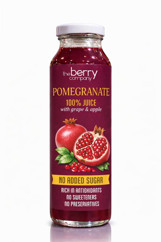 Pomegranate Juice Drink Glass Bottle 250ml