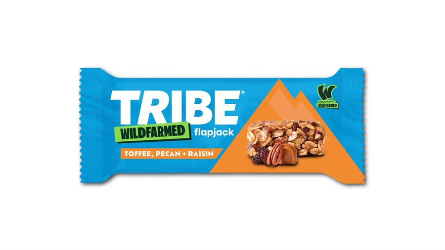 TRIBE Wildfarmed Flapjack in Toffee Pecan + Raisin 50g