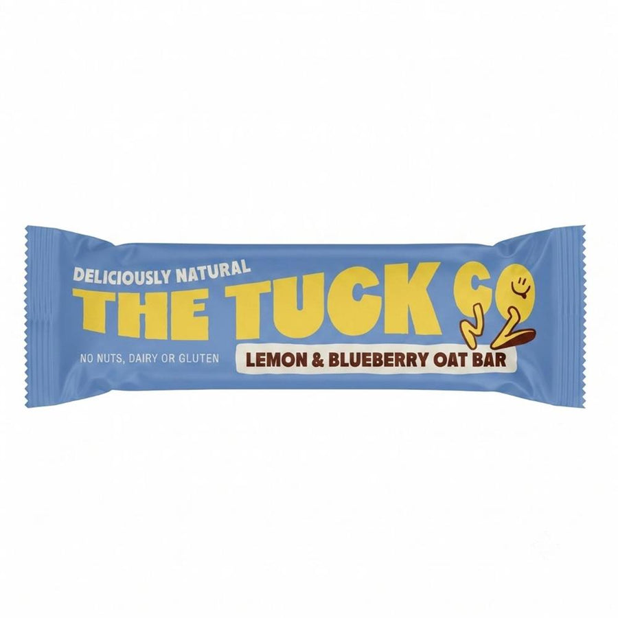 The Tuck Company Lemon & Blueberry Oat Bar is a healthy kid snack