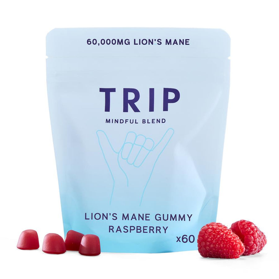 TRIP Raspberry Lions Mane Gummies x 60