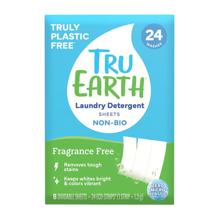 Tru Earth Laundry Detergent Strips Fragrance Free 24 washes