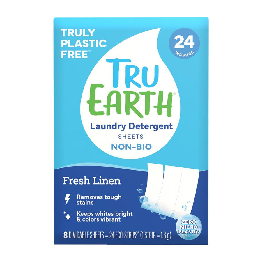 Tru Earth Laundry Detergent Strips Fresh Linen 24 washes