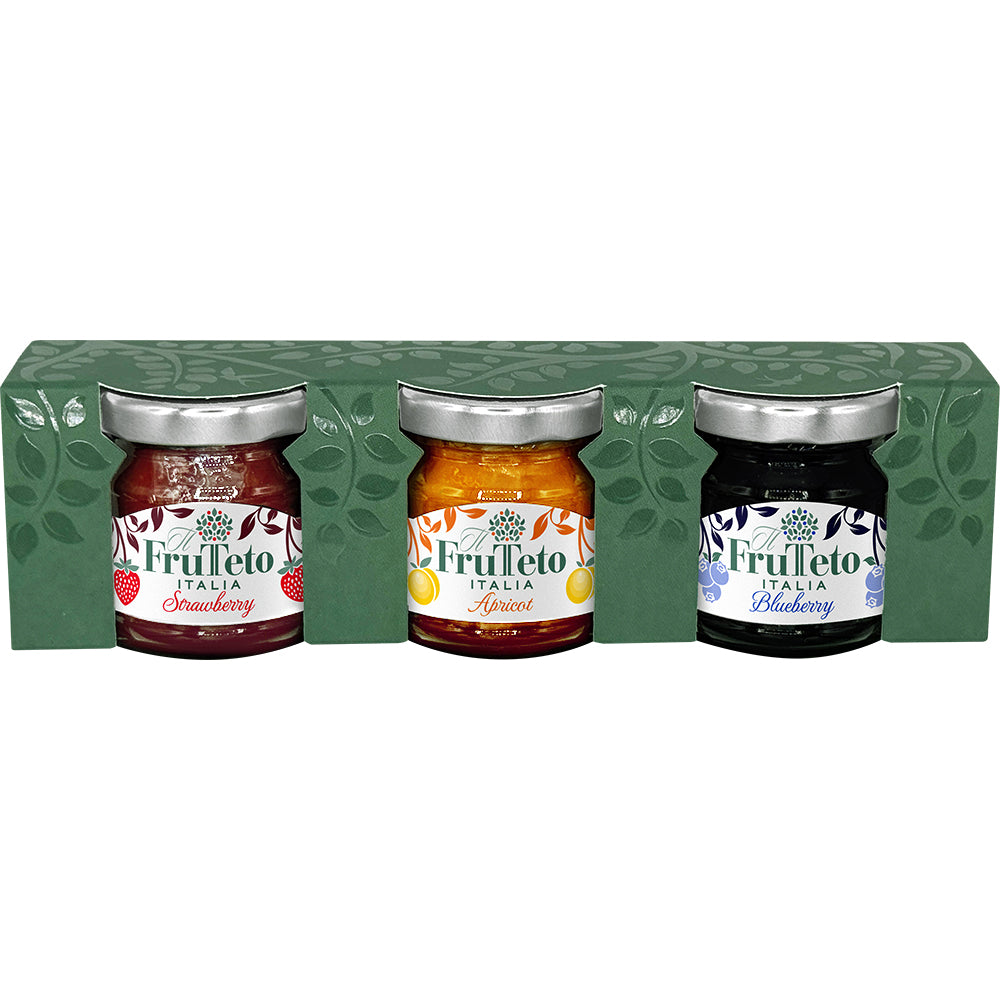 Frutteto Italia TRIO Christmas Gift Set of Organic Fruit Spreads 3 x 40g