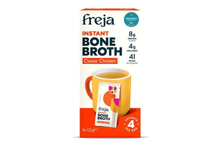 Freja Instant Bone Broth Chicken 4 x 12g Sachets
