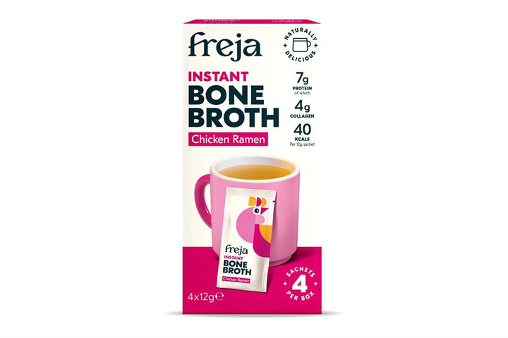Freja Instant Bone Broth Chicken Ramen Box of 4 x 12g Sachets