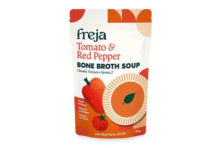 Freja Tomato & Red Pepper Bone Broth Soup 560g