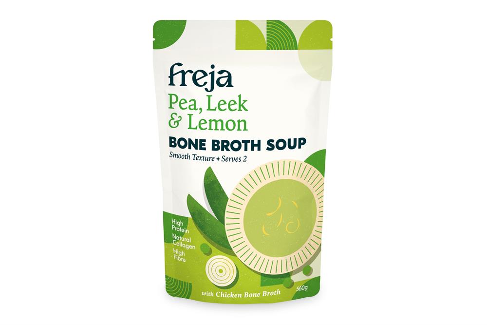 Freja Pea Leek & Lemon Bone Broth Soup 560g