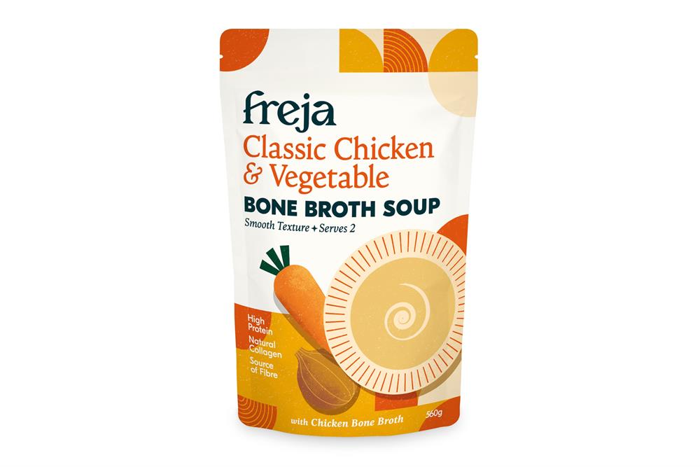 Freja Classic Chicken & Vegetable Bone Broth Soup 560g
