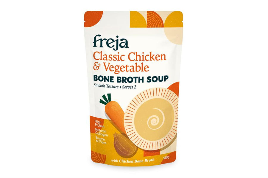 Freja Classic Chicken & Vegetable Bone Broth Soup 560g