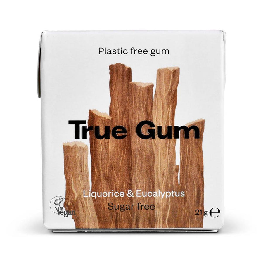 FREE Vegan Sugar Free Chewing Gum - Liquorice & Eucalyptus 21g
