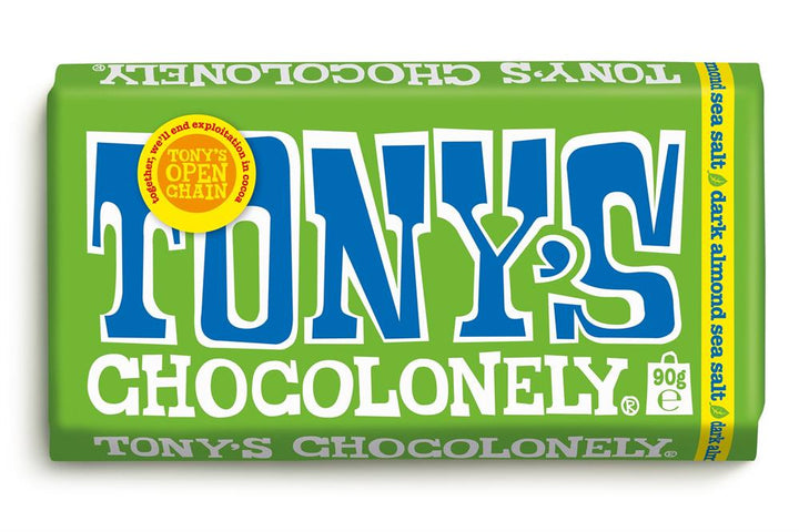 Dark Almond Sea Salt Choc Bar 90g