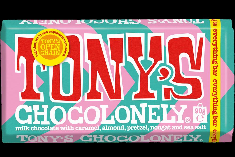 Tony's Chocolonely Milk Everything bar 90