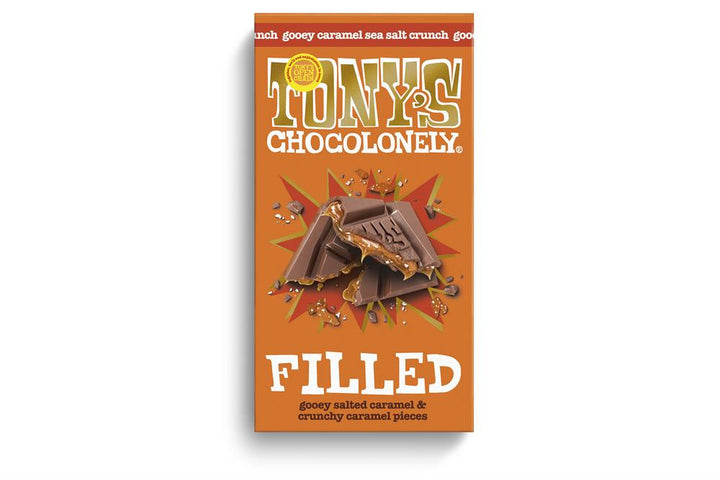Tony's Caramel Filled Bar 135g