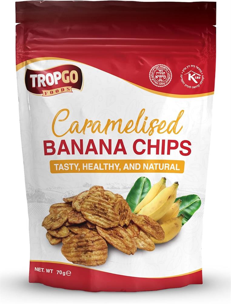 Tropgo Caramelised Banana Chips 70g