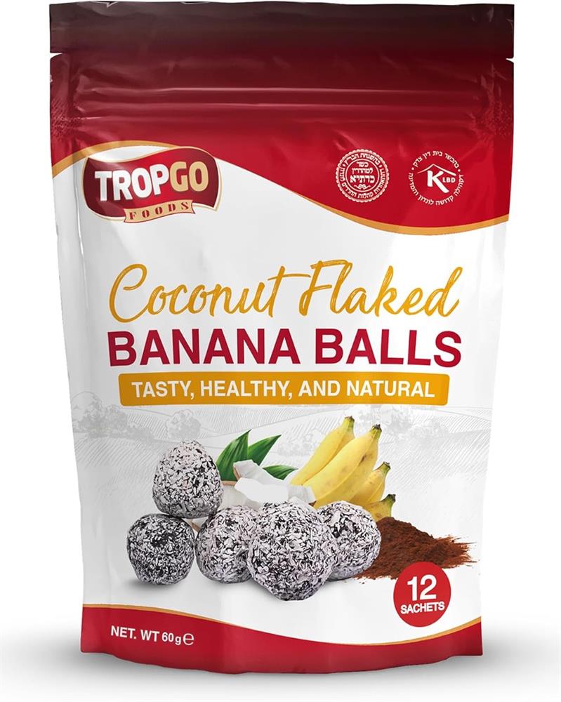 Tropgo Banana Balls with Coconut Flakes 12pcs 60g