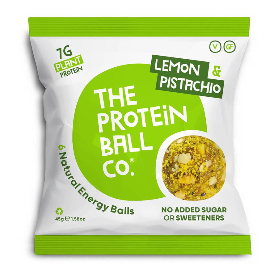 Lemon & Pistachio Protein + Vitamin Balls (Plant Protein)