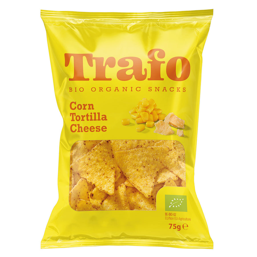 Organic Tortilla Chips Nacho Cheese 75g