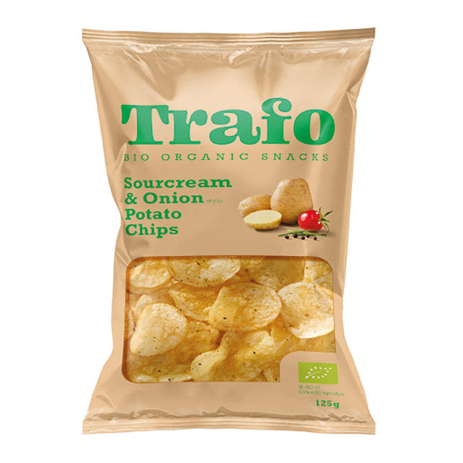 Organic Classic Sourcream & Onion Crisps 125g