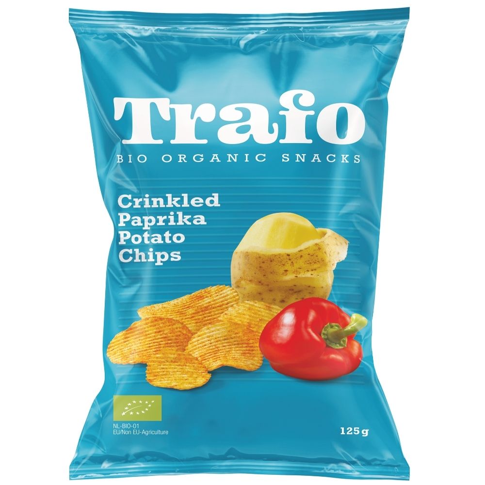 Organic Crinkle Cut Paprika Crisps 125g