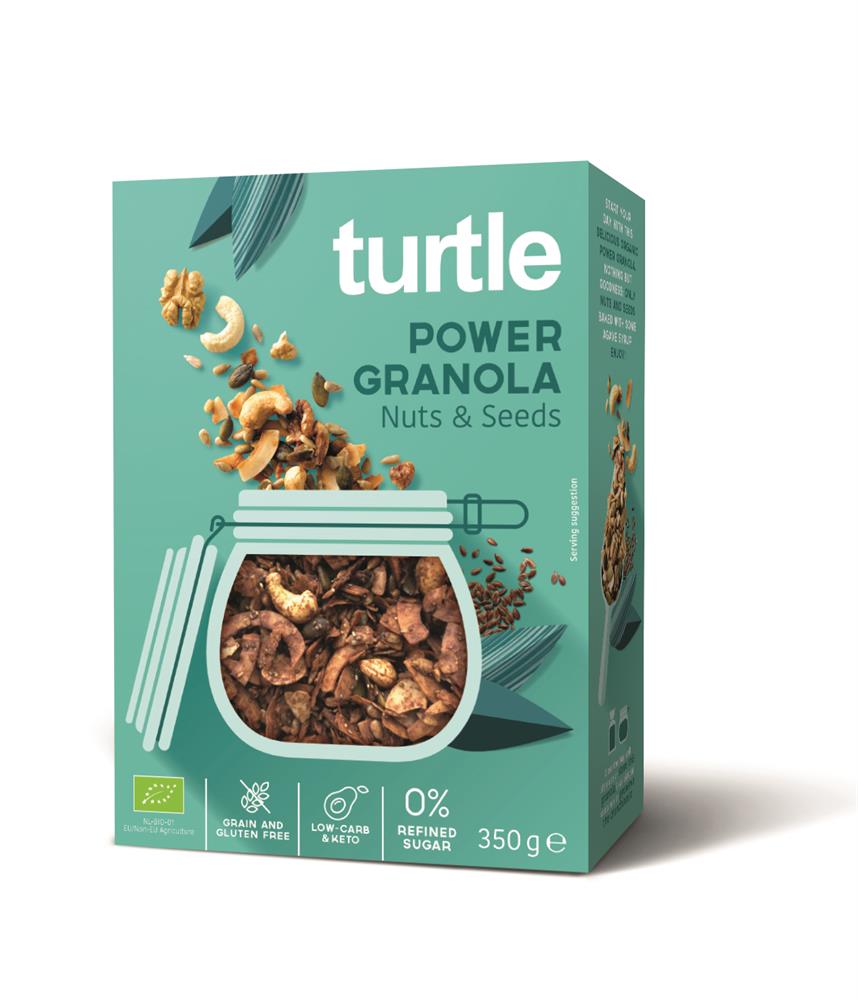 Turtle Power Granola Nuts & Seeds Organic GF Grain Free 350g
