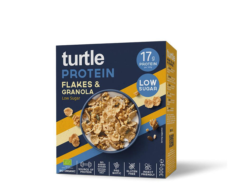 Turtle Protein Flakes & Granola Low Sugar 300g