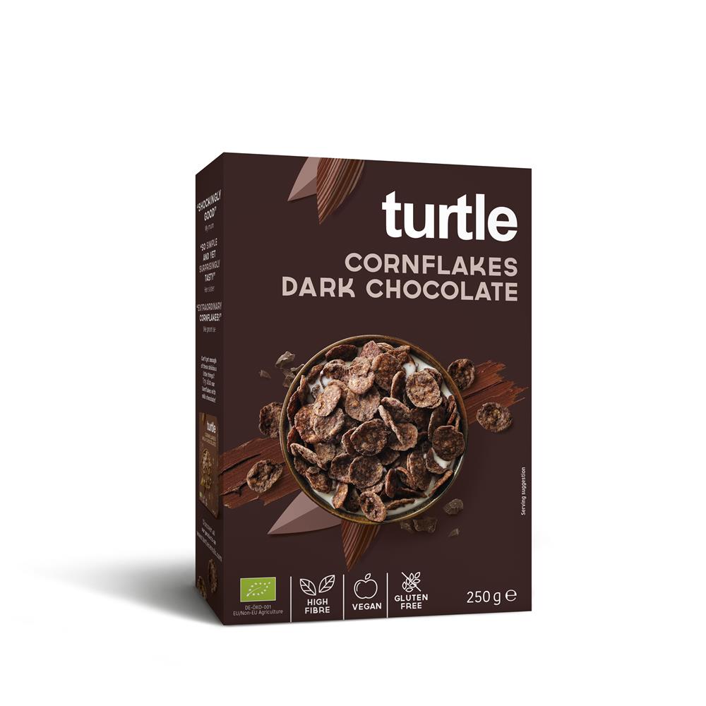 Turtle Dark Chocolate Cornflakes 250g Organic & Gluten Free