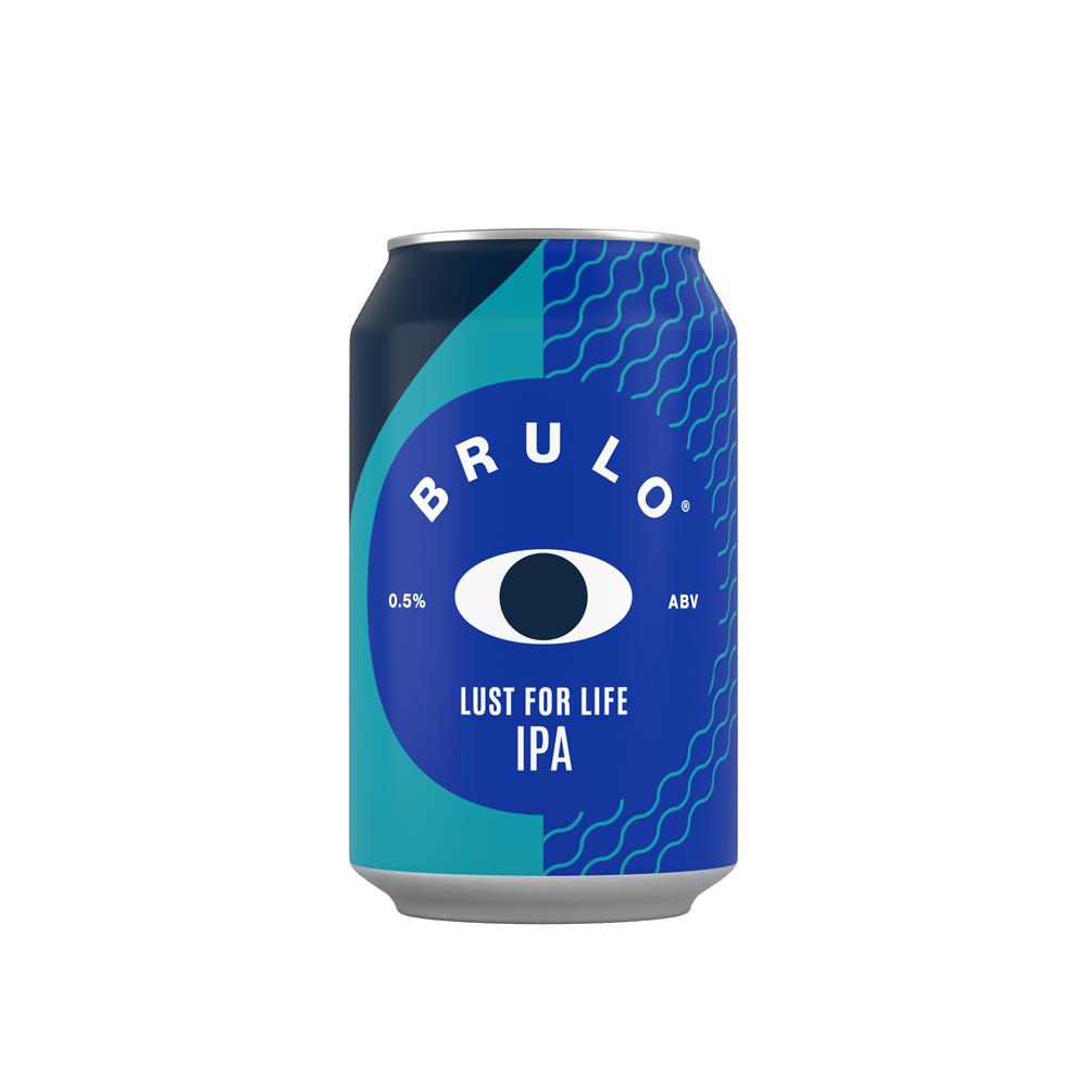 BRULO Lust for Life IPA Alcohol Free Beer 0.5% ABV