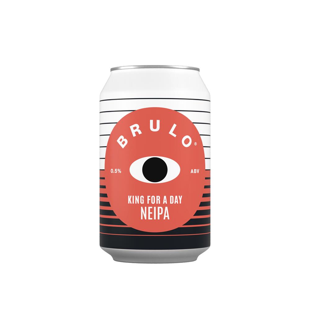 BRULO King For A Day NEIPA Alcohol Free Beer 0.5% ABV