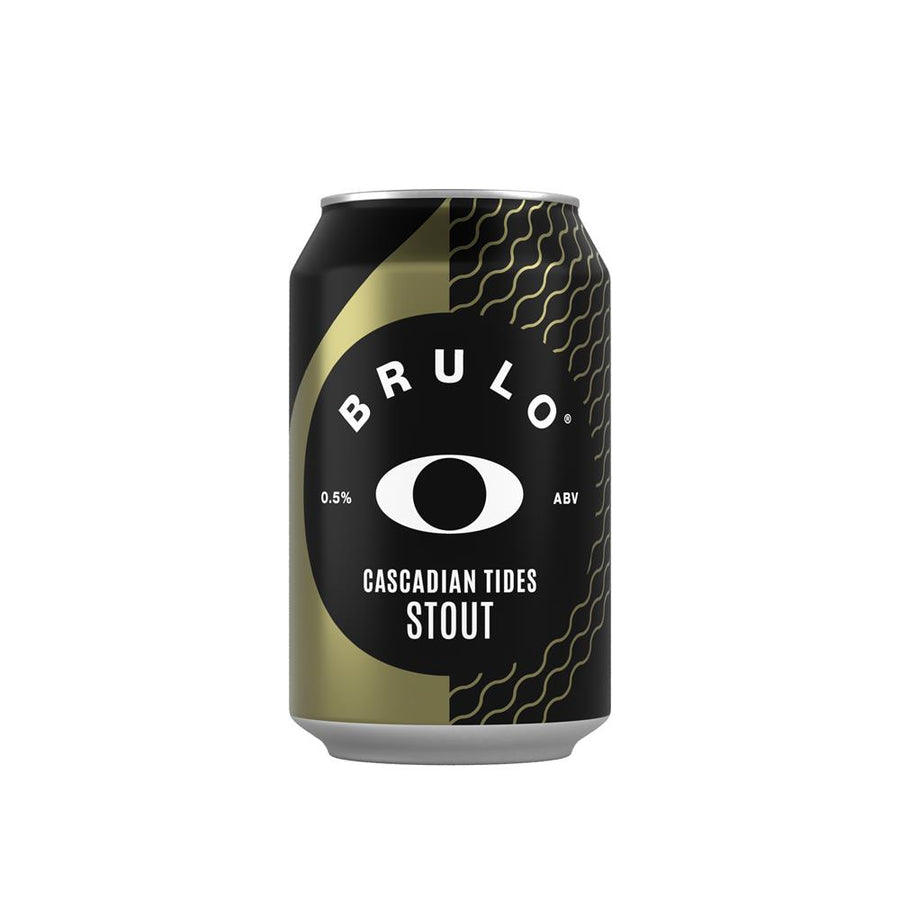 BRULO Cascadian Tides Stout Alcohol Free Beer 0.5% ABV